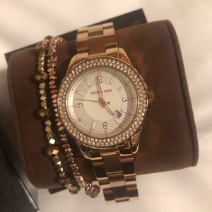 MK watch & bracelets.